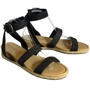 Lucky Brand Black Ankle Strap Sandals